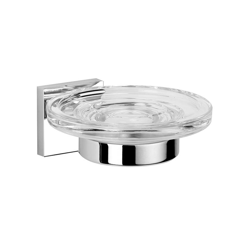 196055 Wall Mounted Clear Polished Chrome Soap Dishes Holder