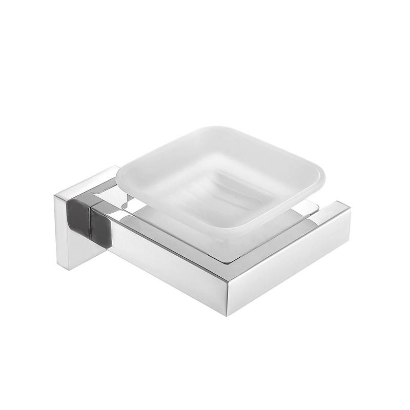 240056 Wall Mounted Bathroom Chrome Soap Dish for Home or Hotel