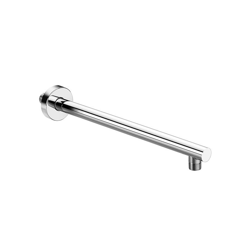 3812 6x36.8x6cm Bathroom Brass Chrome Round Right Angle Shower Arm with Flange