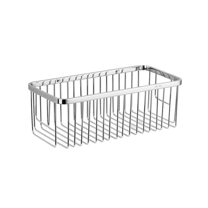 8721 28x13.5x10cm Deepen and Thicken Square Soap Basket Single Layer Shower Caddy