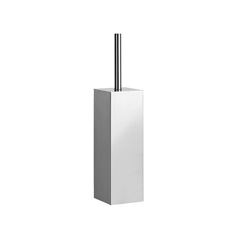 6515 Ø9×9×26cm Stainless Steel Square Standing Toilet Brush Holder