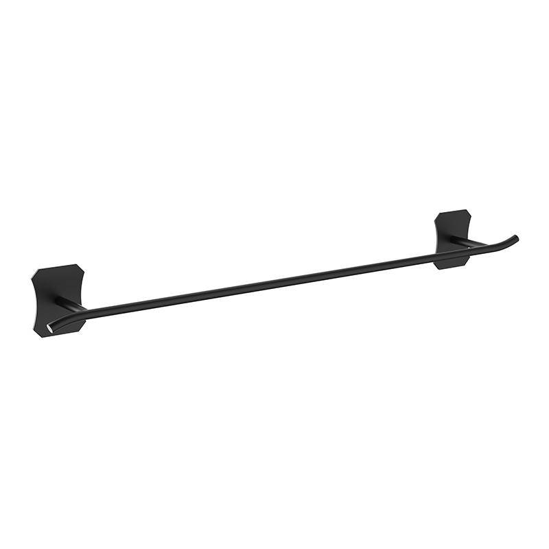 051045 Matte Black stainless steel Wall Mounted Single Towel Rail Towel Bar