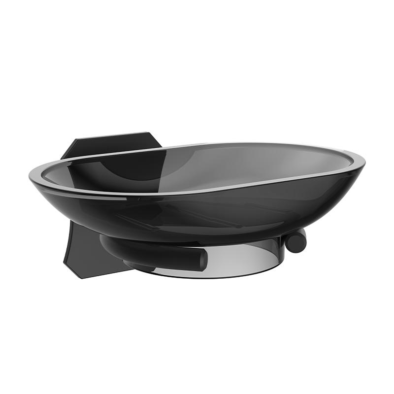 051055 Matt black Soap Dishes holder Wall Mounted Bathroom Accessories