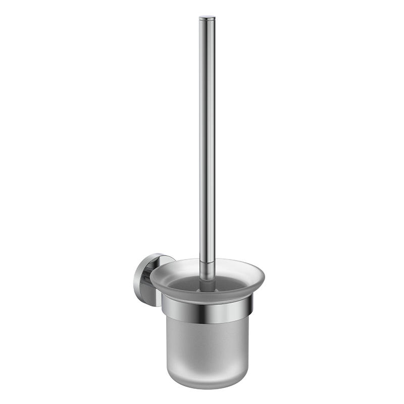 091071 Toilet Brush Holder Wall Mounted with polishing Plated Handle Suitable for Toilets