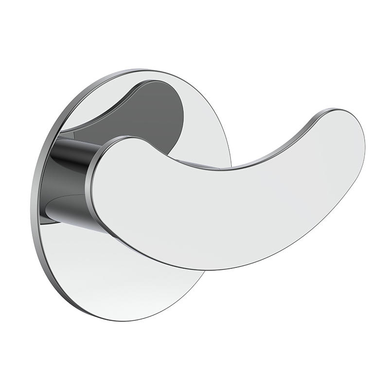 094012  Wall Mounted Bathroom chrome stainless steel Double Robe Hook