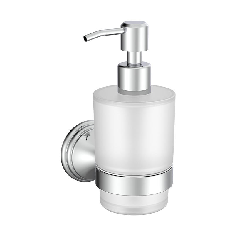 168058 Soap Dispenser with Pump Manual Soap Dispenser holder Wall Mounted for Bathroom Shower, Kitchen