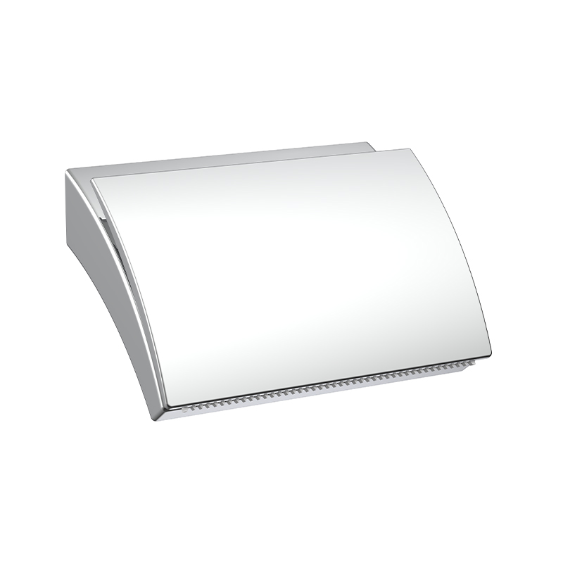 6461 Wall Toilet Paper Holder with Cover Toilet Tissue Roll Dispenser Stainless Steel Bathroom Storage Wall Mounted