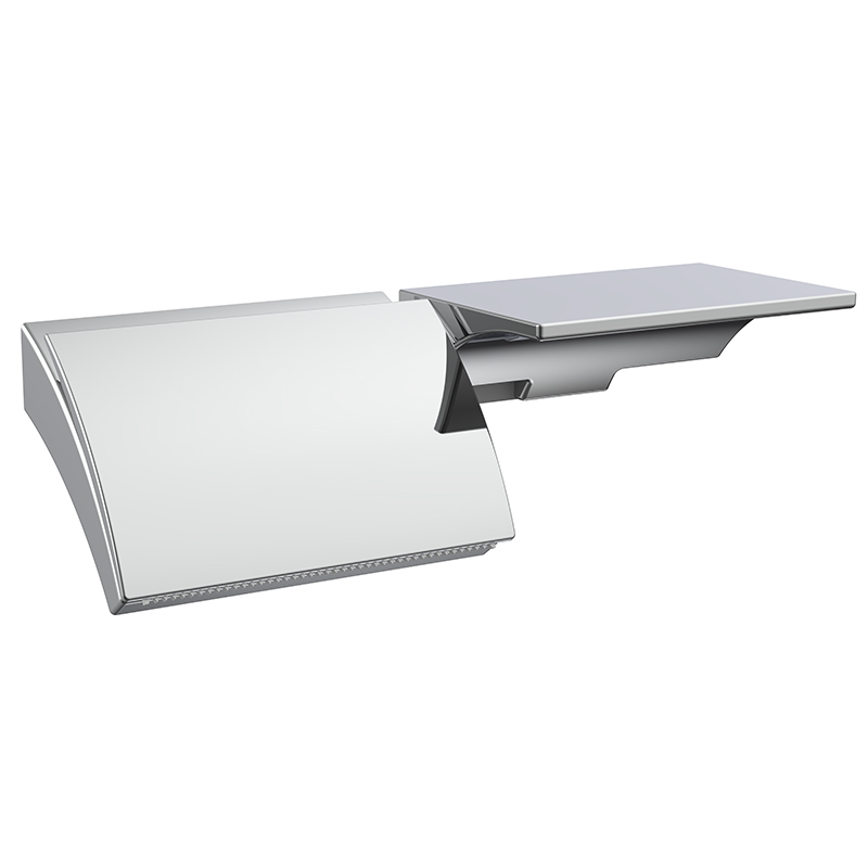 6463 Double Toilet Paper Holder with cover,Bathroom Tissue Holder with Shelf