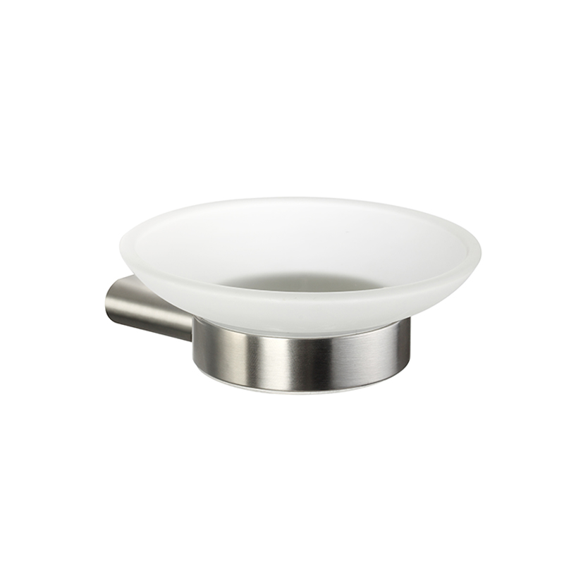 220055 No punching Brass Brushed Chrome Plated Bathroom Soap Dishes Holder