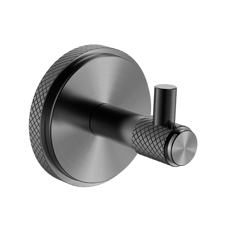 093011 Robe Towel Hook Brushed gun black, SUS304 Stainless Steel Bathroom Towel Holder