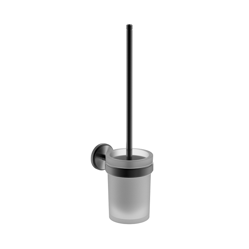 093071 Wall Mounted gun black Toilet Brush Holder