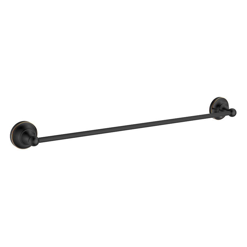 166045 Bronze black classical bathroom Single Towel Rail